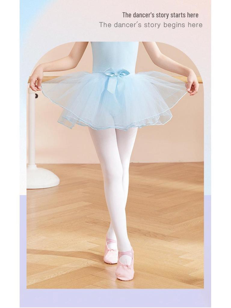 Dziecięcy Tuba Baletowa Księżniczki - Elastyczna Siateczkowa Puszysta Spódniczka na Występy i Trening