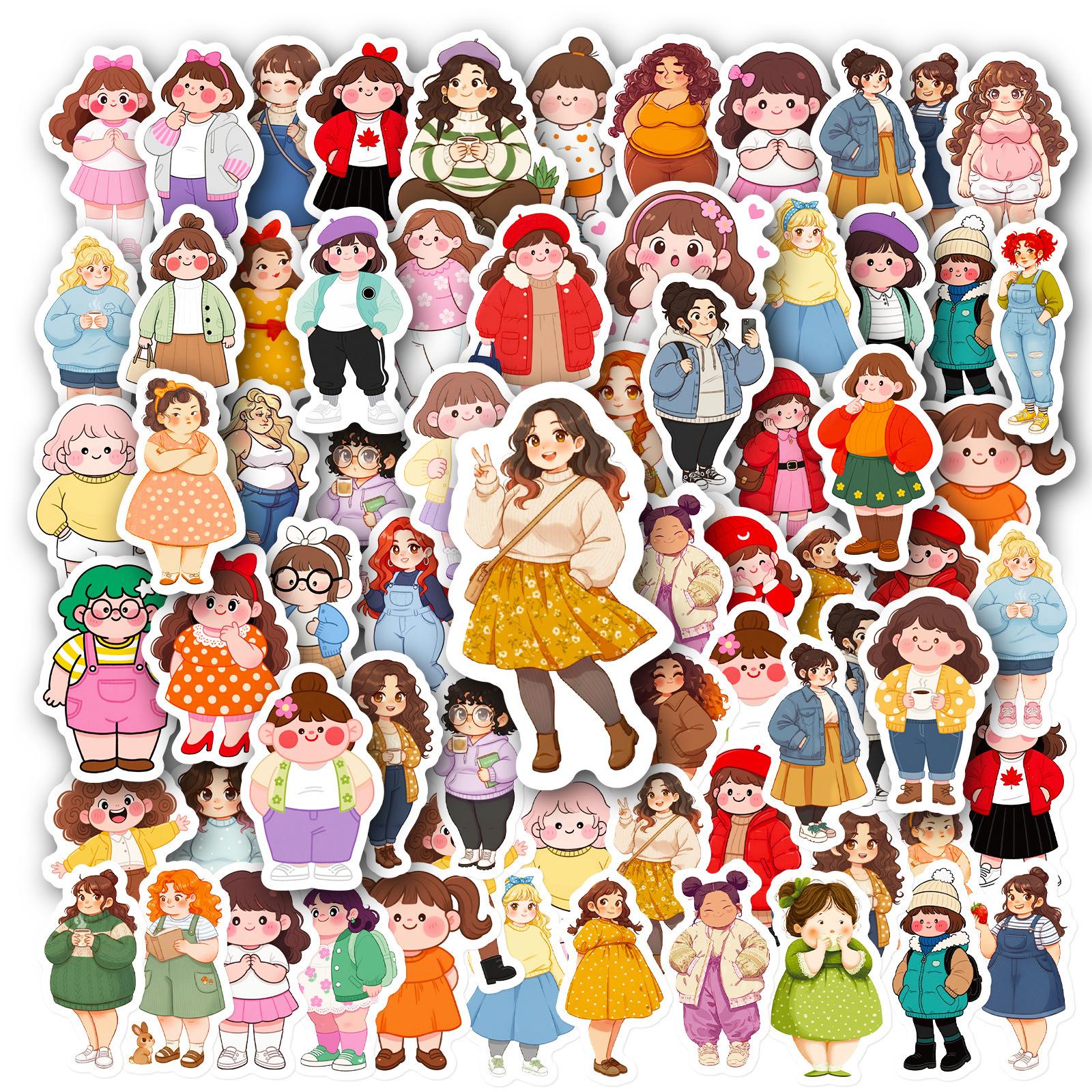 

Fun Sticker Pack For Water Bottles, Luggage, Laptop, And Phone Case Decoratio One Size