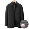 Men's 2025 Winter Loose Fit Goose Down Jacket - Warm, Business Casual, Plus Size, Lapel Style