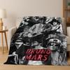 3D Bruno Mars Superstar Flanelldecke, kuschelweiche Überwurfdecke für Zuhause, Schlafzimmer, Bett, Sofa, Picknick, Büro, Geschenk für Kinder