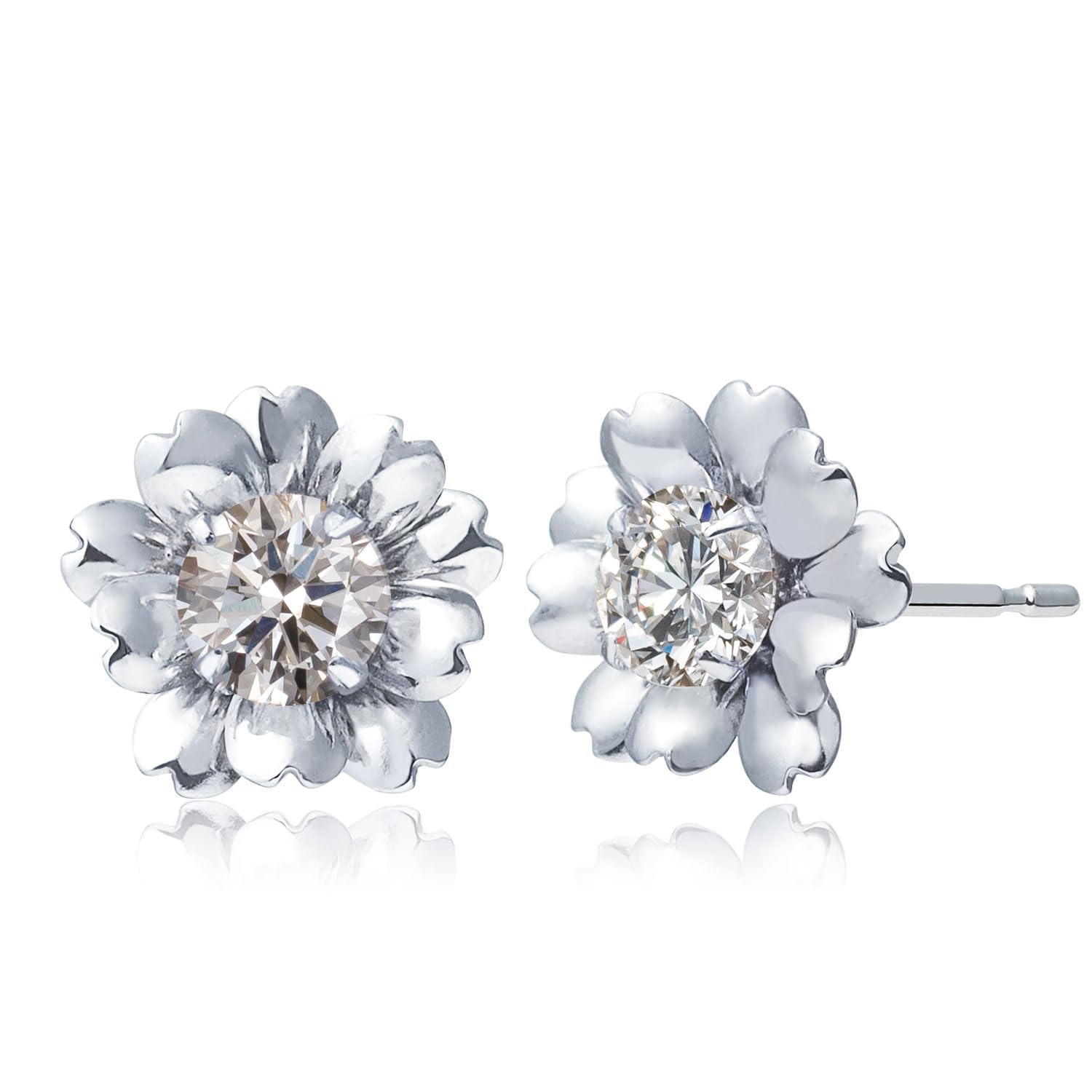 

Diamond [Lala Christie] Earrings, 0.2ct total, Flower, Pt900, Platinum, le56-0011-pt платиновий