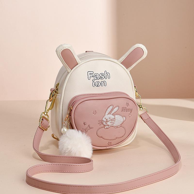 Travel small backpack two factories large capacity mother shoulder double shoulder bag women s new models in women s Oxford spinning розовый