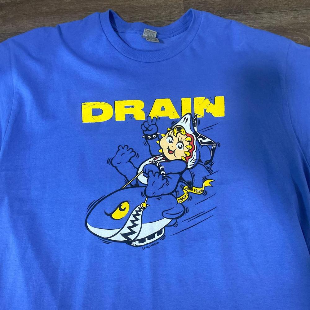 

DRAIN Band Living proof Blue T Shirt Full Size S5XL ET372 Unisex T-Shirt XXXL