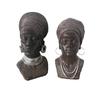 Tribal Black Figurine Resin Ornament for Home and Porch Display