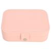 Travel Jewelry Box Portable Mini Jewelry Storage Box Double Layer PU Leather Jewelry Organizer for Earrings Rings