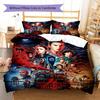 Stranger-thing Pattern Bedding Quilt Set Quilt Cover Pillowcase Home Decoration Gift (1 * Duvet Cover + 2 * Pillowcase, Without Core)