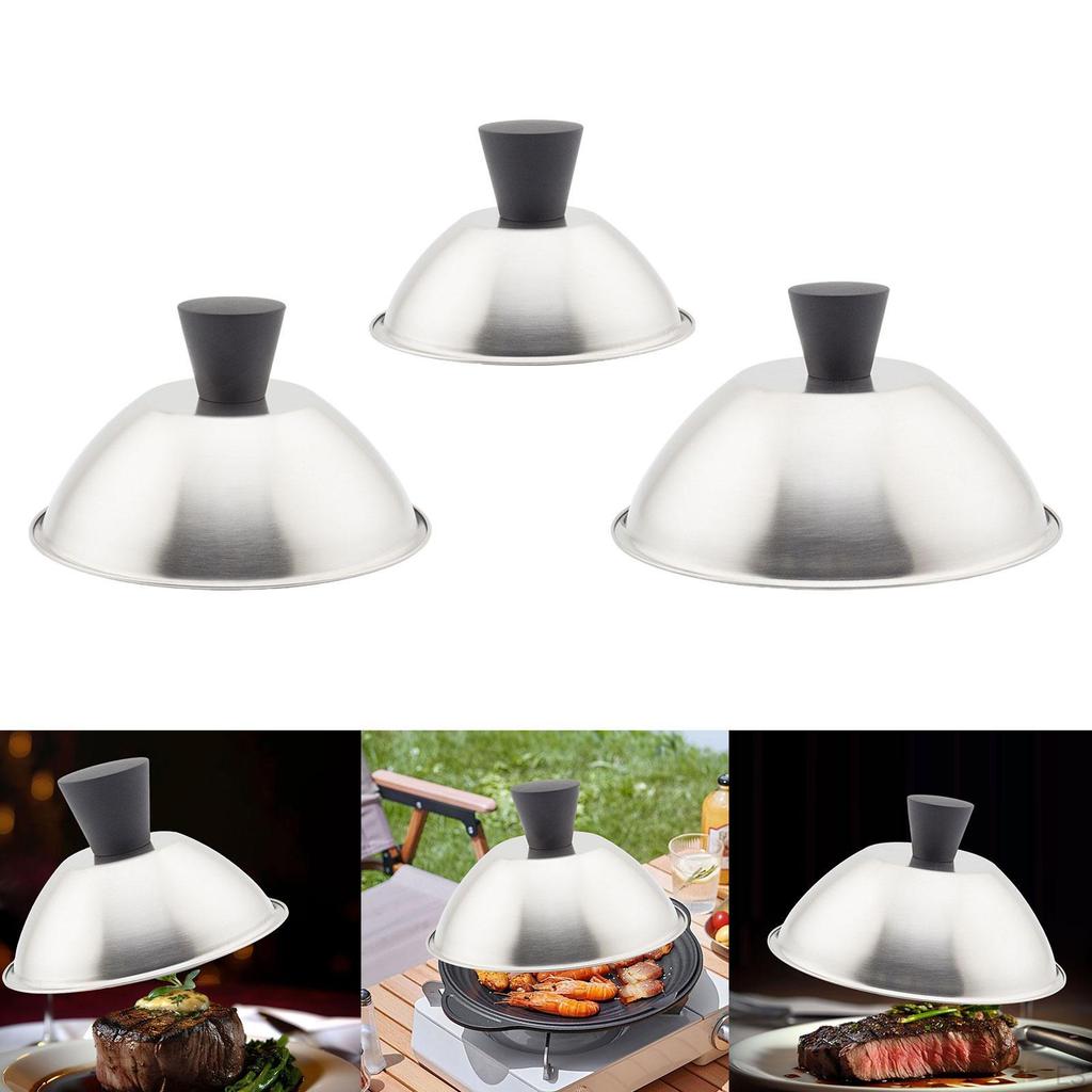 Basting Cover Flat Top Griddle Lid Burger Cheese Melting Dome for Outdoor BBQ Patties