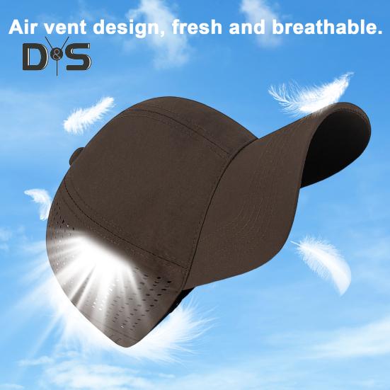 Baseball Hat Extended Brim Sunshade Effect Adjustable Sun Hat Quick-Drying Cap with Breathable Holes