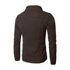 Herremote Uformell løs stativ krageknapp dekorert sweatshirtjakke