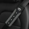 1 Diamond-encrusted Blingbling Metal Crown Faux Sheepskin Car Supplies Seat Belt Shoulder Strap Comfort Safety Belt