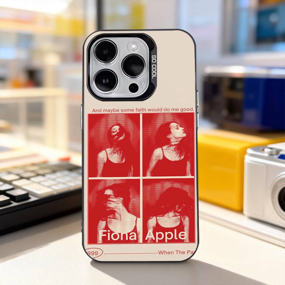 

F-Fiona Apple Cool For iPhone 11,12,13,14,15,16,17,Pro,Max,Plus,E,Air,Mini Phone Case IMD Matte Black iPhone17air
