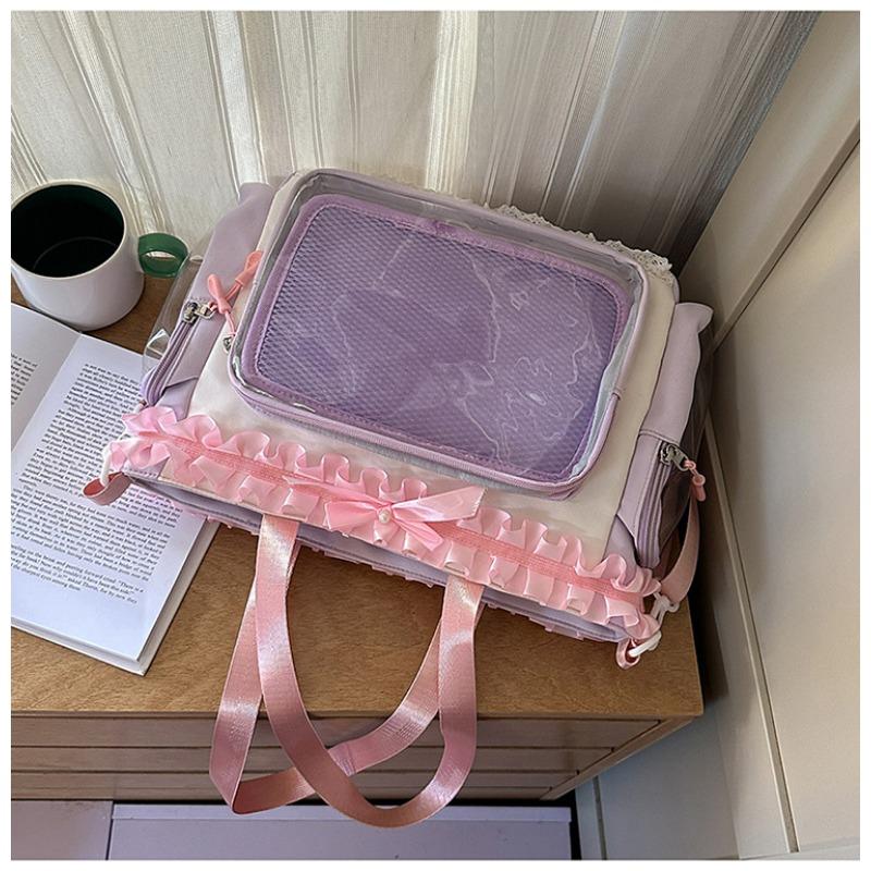 

New high-value, fresh, sweet and transparent, lightweight spring outing backpack for junior high school students