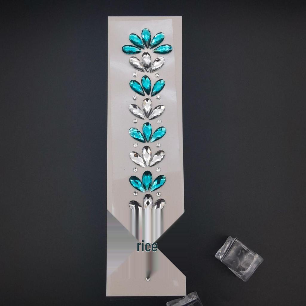 Rhinestone Masquerade Face Stickers for EDM & Carnival