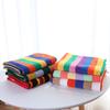 Rainbow Stripe Knitted Fabric By The Meter for T-shirt Summer Skirt Children Clothes Doll Sewing Cotton Thin Elastic Soft Cloth