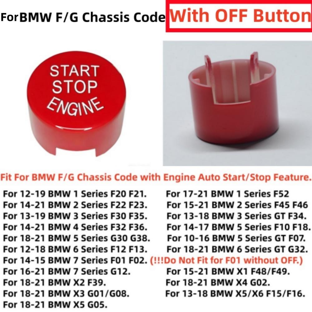 Auto MOTOR START STOP Schalter Knopf Abdeckung Für BMW 1 2 3 4 5 6 7 Serie F20 F21 F30 F34 F10 F18 F12 F01 F02 G01 G02 G12 G30 G32