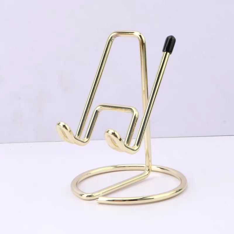 Universal Metal Desktop Phone & Tablet Stand for Live Broadcasting золотистый