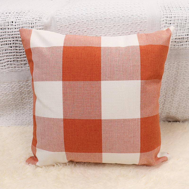 

Sofa Pillow Plaid Nordic Office Pillow Bed Backrest Car Waist Pillow Cover 50 * 50Cm (excluding pillow core)