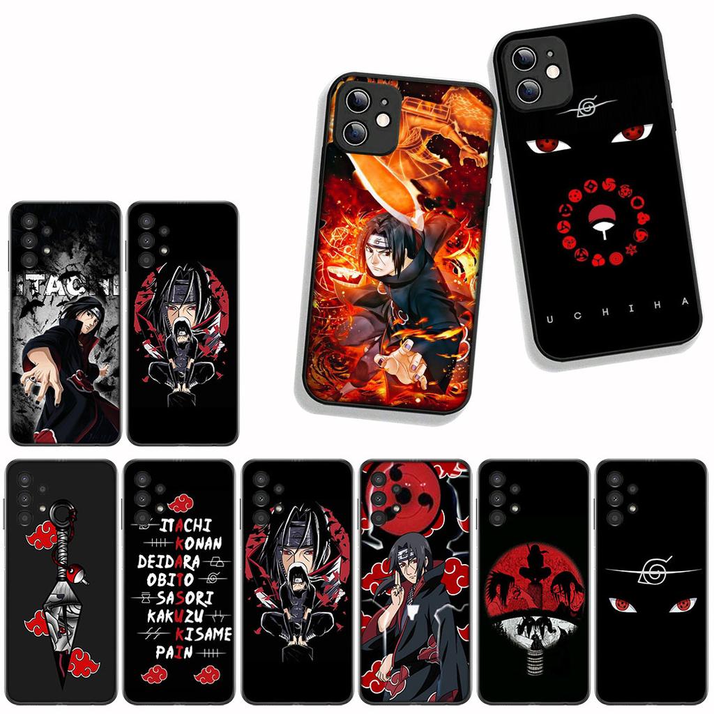 for Samsung Galaxy A55 A54 A25 A36 A17 A26 A35 A33 A34 A14 A37 S8 S9 S20 S21 FE S10 Plus Case Akatsuki Itachi Uchiha Narutos