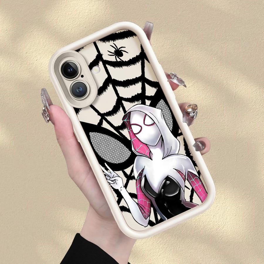 Marvel Spiderman Mykt Skall Telefondeksel for iPhone 13 12 11 Pro Max XR XS Max 15 16 14 Plus 17 Air 16e