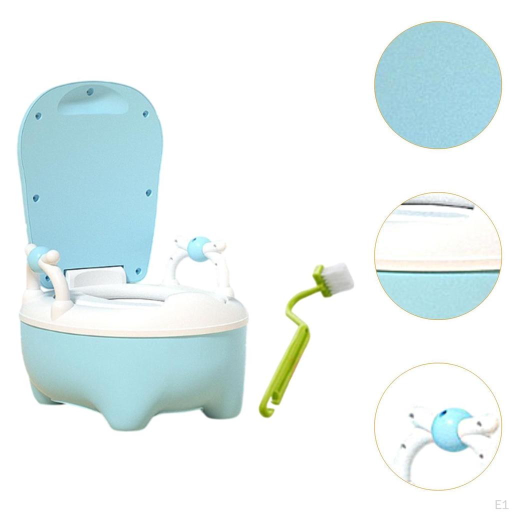 Baby Potty Toilet Kids Chair with Spilling Guard Realistic for Travel Camping