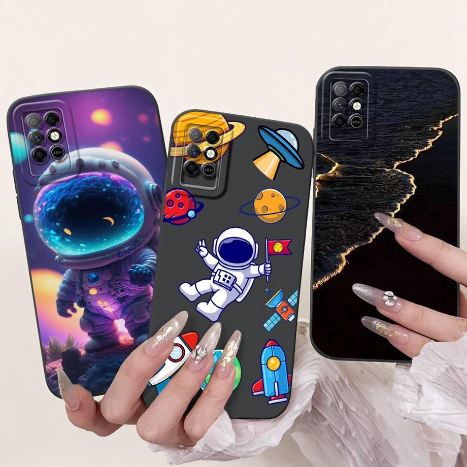 For Infinix Note 8i Note8 8 i Case Soft Silicone Back Cases Panda Marble Draagon Cat Astronaut Phone Cover For X892 X683 Capas