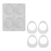 Easter Eggs/Hare Silicone Molds 4 Cavities Resin Jewelry Molds for Soap Candle Resin Jewelry Making Holiday Decoration
