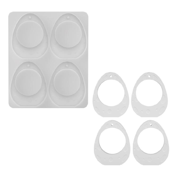 Easter Eggs/Hare Silicone Molds 4 Cavities Resin Jewelry Molds for Soap Candle Resin Jewelry Making Holiday Decoration