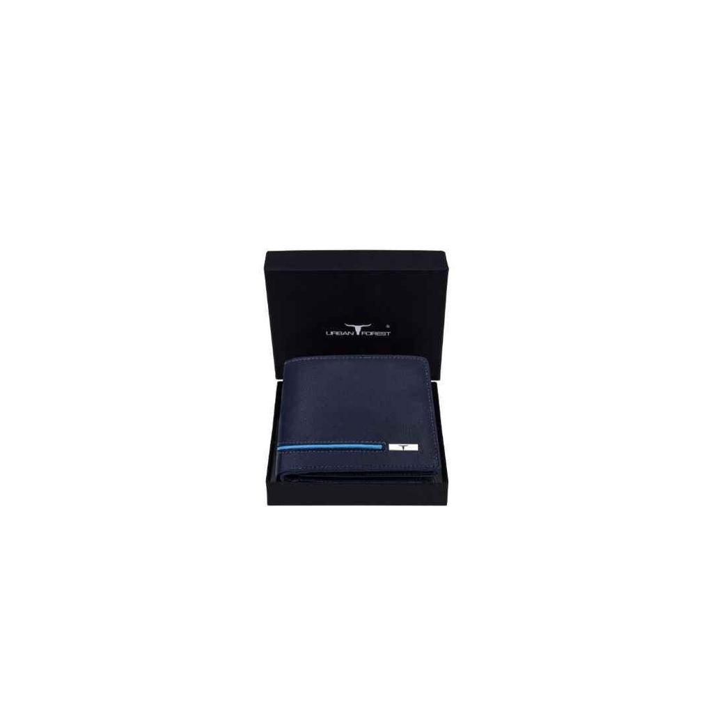 Stag Blueberry Blue Leather Wallet for Men