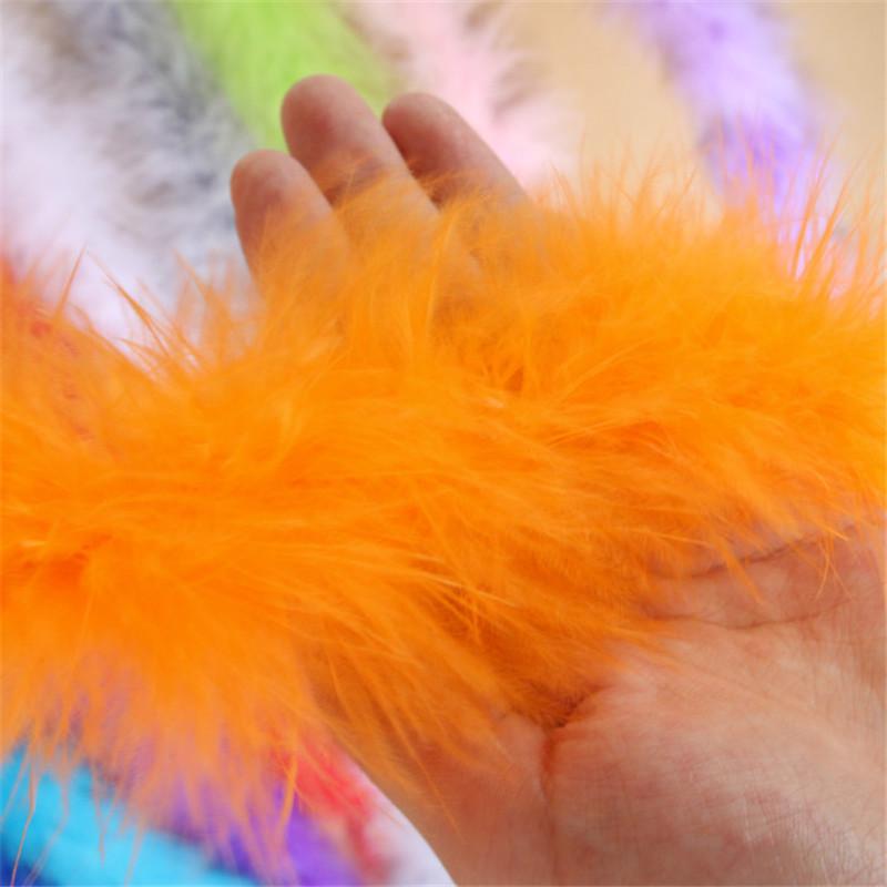2 Meter dicke, flauschige Feder, weicher Federbesatz, Streifen für Hochzeit, Party, Kostüm, Bühne, Cosplay, DIY-Dekoration