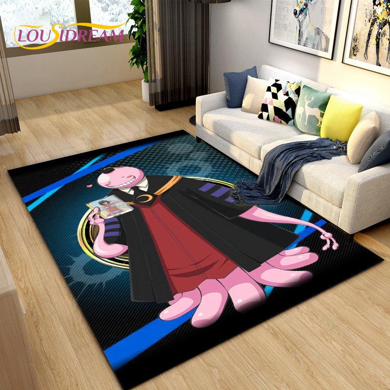 Assassination Classroom Octopus Teacher Area Rug,Carpet Rug for Living Room Bedroom Sofa Doormat Decoration, Non-slip Floor Mat