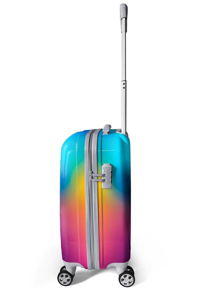 coral high Colorful Patterned PC 3-Piece Suitcase Set 16820