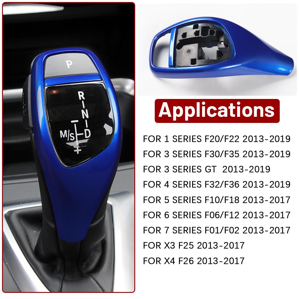 Car Gear Shift Knob Cover Auto Gear Knob Shift Lever Cover Replacement For Bmw F30 F31 F32 F33 F34 F36 F07 F10 F11 F06 F12 F14
