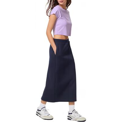 Solid Color Low Waist Slim Fit Casual Long Skirt Women Skirts 485599-69