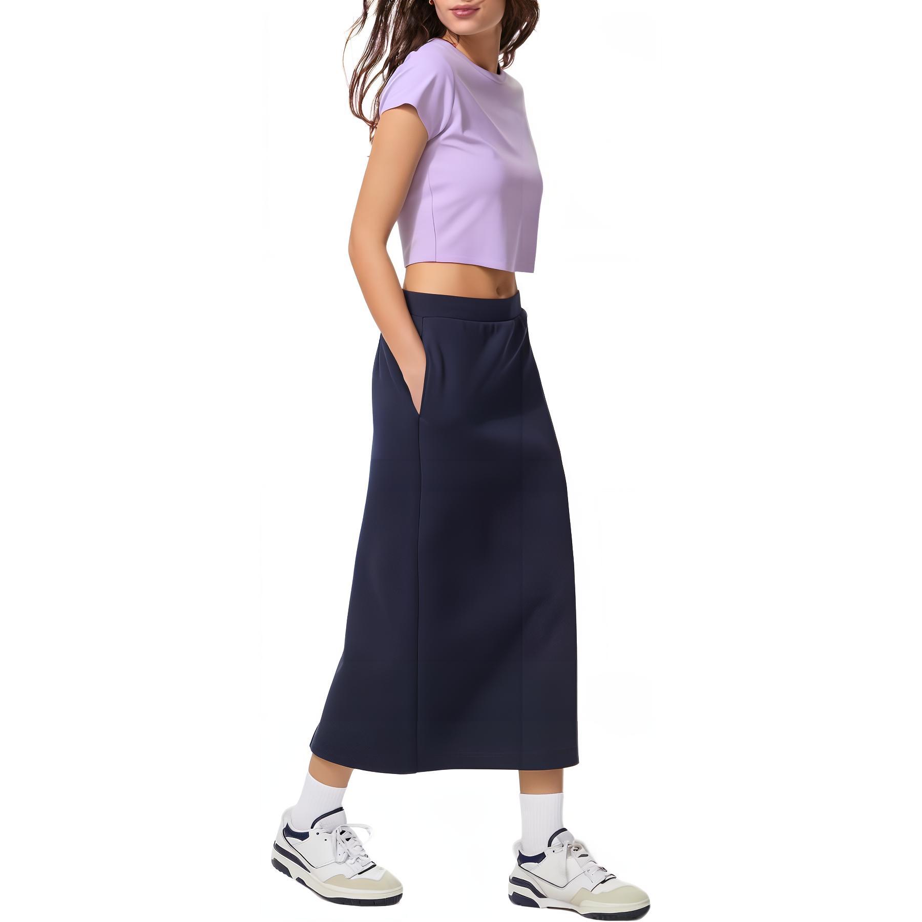 UNIQLO Solid Color Low Waist Slim