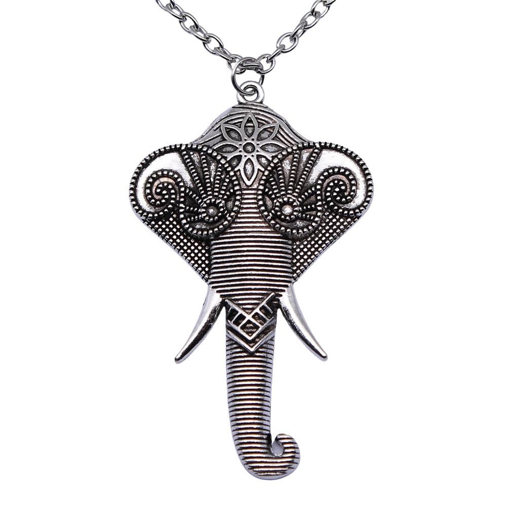 45cm Or 70cm Long Chain Necklace Elephant Kids' Jewelry Materials QN026