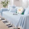 Couch Cover Little Fresh Sofa Cushion Cover Non-slip Lace Sofa Towel Soft Protective Case Ice Silk Sofa Cover Summer Couch Mat