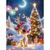 Full Round Diamond Christmas Animal Decoration Painting Kit 5D Diamond Embroidery Handmade Crafts Rhinestone Art Interior Wall Decor