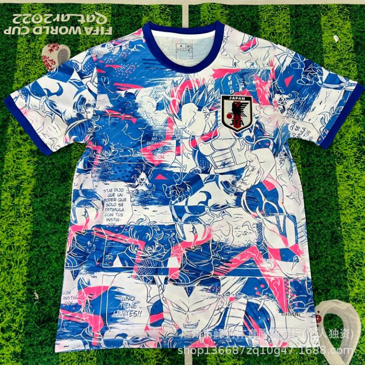 Maillot de football animé Coupe du Monde 2026, maillot thème dessin animé japonais, maillot de sport respirant pour l'entraînement