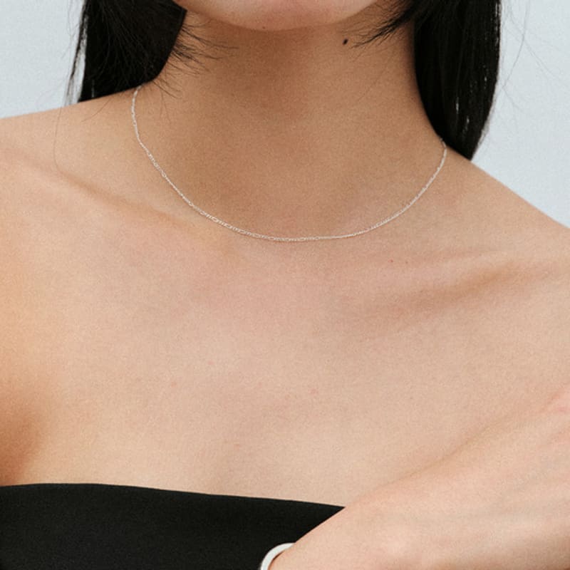 Another Layer Baby Figaro Necklace (silver925)(2color)
