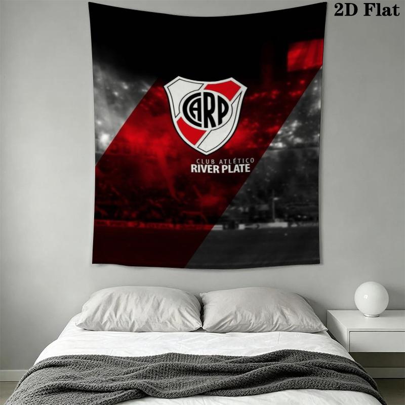 CA River Plate Wall Tapestry Aesthetic Wall Hanging Printed Fabric Blanket Decorative Tapestries for Bedroom Living Room Home Decor