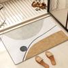 Diatom Mud Anti-Slip Quick-Dry Bathroom Mat for High-End Vanity & Entryway