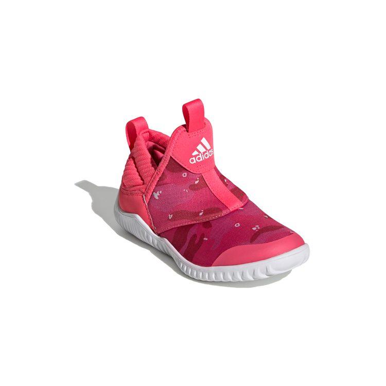 Adidas Rapidazen C Cushioning Low top Kids' Running Shoes Pink White Children Aged 3 7 Years Old EE9325