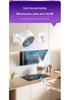 Compact USB Charging Desktop Fan with Digital Display and Wall-Mount Option
