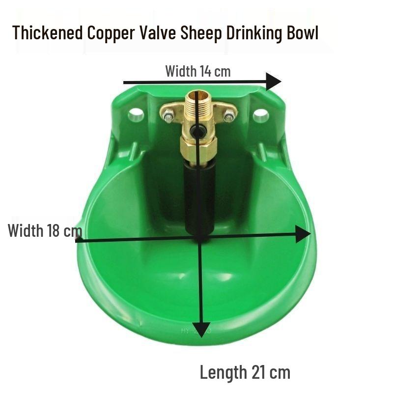 Automatic Sheep Water Bowl with Copper Valve and Plastic Trough