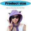 Stylish Devil Sun Hat Women Adjustable Strap Hat Cats Ear Shape Funny Hat for Beach and Travel