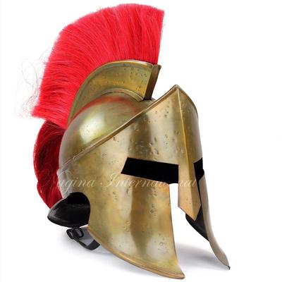 Middeleeuws Pantser Koning Leonidas Grieks Spartaans Romeins Helm | Spartaans Legioenen Helm | Mannen Spartaans Krijger Hoofddeksel Kostuum Accessoires