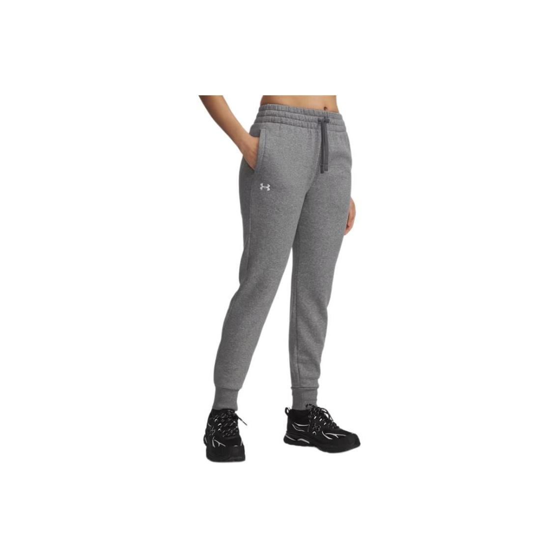 

Under Armour Rival Fleece Fashionable Versatile Soft Comfortable Knit Sweatpants Women bottoms 1379438-028 XL