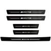 CRG1 Carbon Fiber Car Door Threshold Protector Stickers Waterproof For Mercedes Benz AMG Smart W205 C300 W203 W206 W108 W124 W126