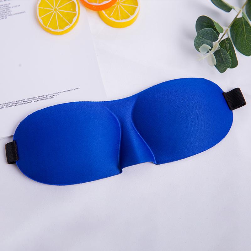 

Upgraded Sleep Mask 3D Contoured Blackout Eye Mask for Sleeping with Adjustable Strap Soft Night Blindfold Eye Shades for Naps синий