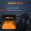 2Pcs Motorcycle Led Skull Shape Waterproof Turn Light Auxiliary Headlights Scooter Driving For Racer Spotlight